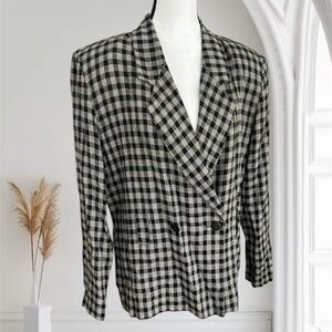 Vintage checkered blazer